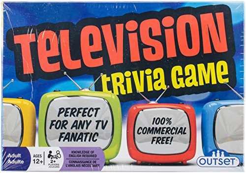 Outset Media Television Trivia Game - Features 220 Cards with Over 800 Fun Questions - Perfect For Any TV Fanatic - Ages  12+