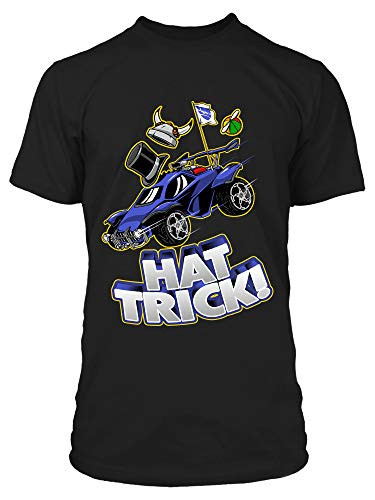 JINX Rocket League Hat Trick Mens Gamer Graphic T-Shirt Black XX-Large