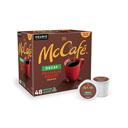 McCafe Premium Roast Decaf Keurig Single Serve K-Cup Pods Medium Roast Coffee Pods 48 Count McCafe Premium Roast Decaf Keurig Single Serve K-Cup Pods Medium Roast Coffee Pods 48 Count