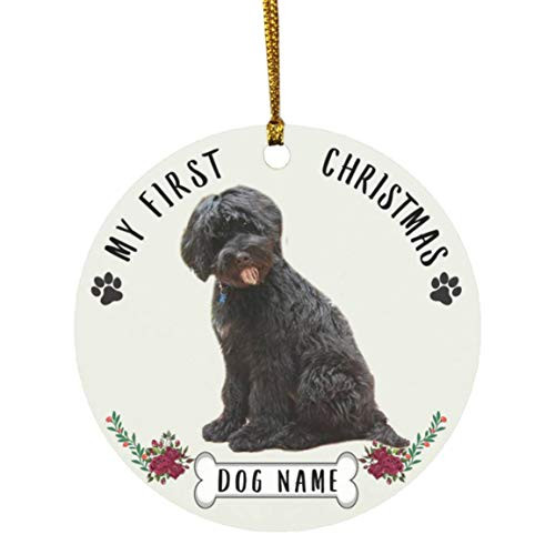 Lovesout Personalized Name Whoodle Black Puppys First Christmas 2020 Ornament White Ceramic Circle Lovesout Personalized Name Whoodle Black Puppys First Christmas 2020 Ornament White Ceramic Circle