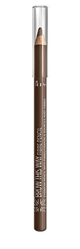 Rimmel Brow This Way Fibre Pencil Medium Brown 0.05 Ounce -Pack Of 3-