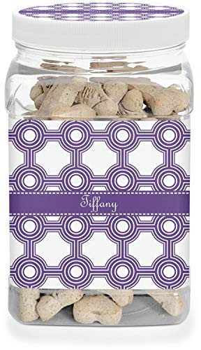 YouCustomizeIt Connected Circles Dog Treat Jar -Personalized-