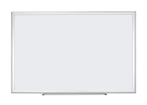 U Brands Basics Dry Erase Board, 35 x 23 Inches, Melamine Surface, Silver Aluminum Frame