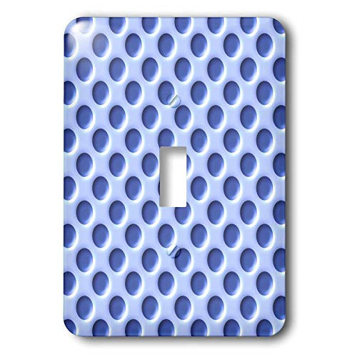 3dRose Russ Billington Patterns - Image of pierced circles pattern in two tone blue- not embossed - single toggle switch -lsp_311212_1-