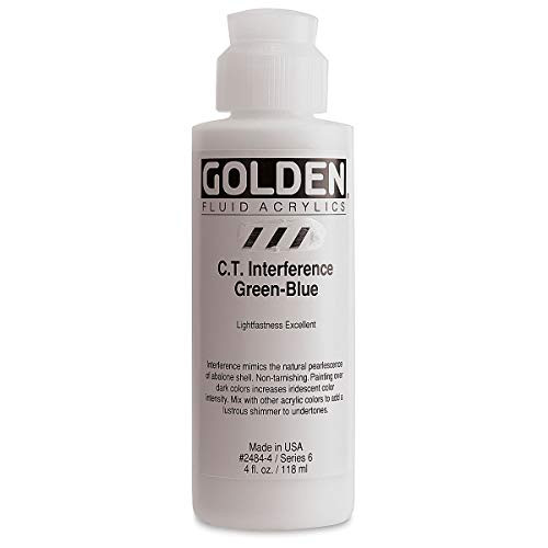 4 oz. Fluid Acrylic Interference Paint Color Green-Blue