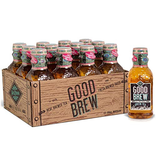 Arizona Good Brew Premium Green Tea with Real Sugar and Honey 20 Fl Oz -Pack of 12-