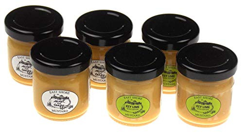 East Shore Key Lime With Ginger  Plus Sweet  and  Tangy Mini Mustard 1.4 oz each -6 Items Per Order-
