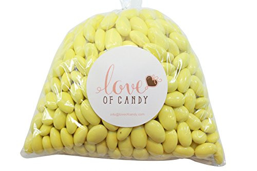 Love of Candy Bulk Candy - Yellow Jordan Almonds - 1lb Bag Love of Candy Bulk Candy - Yellow Jordan Almonds - 1lb Bag