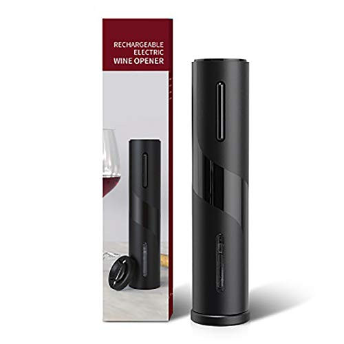 Electric Wine Opener plastic Automatic Electric Wine Bottle Corkscrew Opener with Attached Foil Cutter Vacuum Stopper Wine Aerator Pourer A