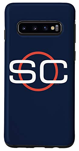 Galaxy S10 ESPN SportsCenter White  and  Red Circle Navy Case