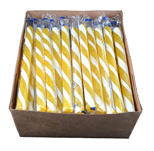 Old Fashioned Lemon Candy Sticks - 80 / Box