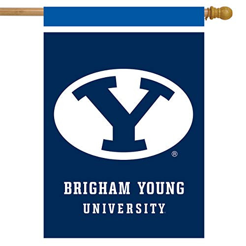 BYU Cougars House Flag College Licensed 28 inch x 40 inch
