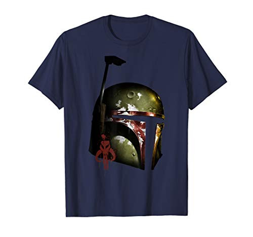 Star Wars Boba Fett Mandalorian Helmet Graphic T-Shirt