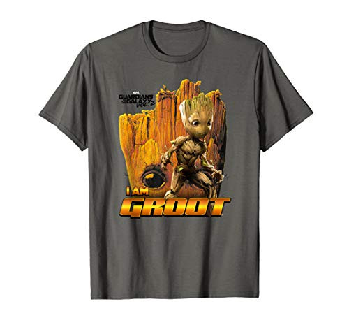 Marvel Guardians Vol.2 I AM GROOT Ready Face T-Shirt Marvel Guardians Vol.2 I AM GROOT Ready Face T-Shirt