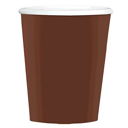 Big Party Pack Paper Coffee Cups - 12 oz - Chocolate Brown - Pack of 40 - Party Supply