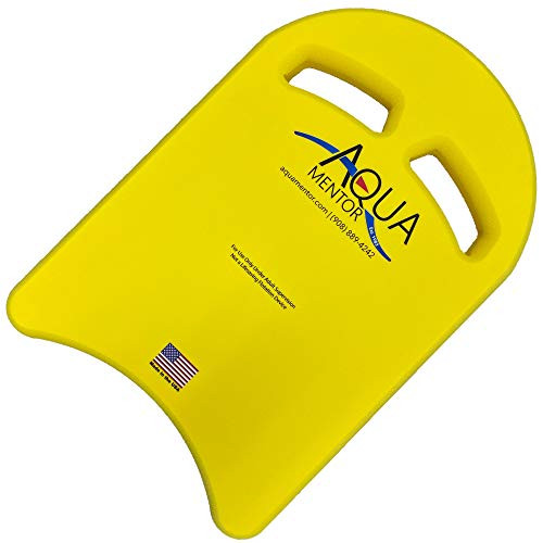 Aquamentor Junior Learn-to-Swim Kickboard -Yellow Junior -11 inchx16.5 inchx1.5 inch--