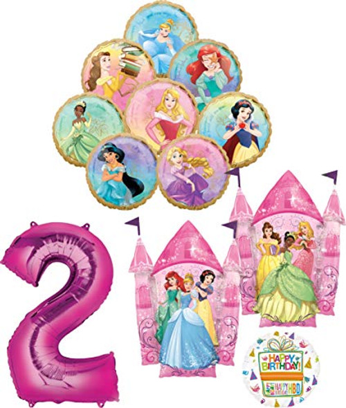 Disney Princess Party Supplies 2nd Birthday Balloon Bouquet Decorations with 8 Princesses Disney Princess Party Supplies 2nd Birthday Balloon Bouquet Decorations with 8 Princesses