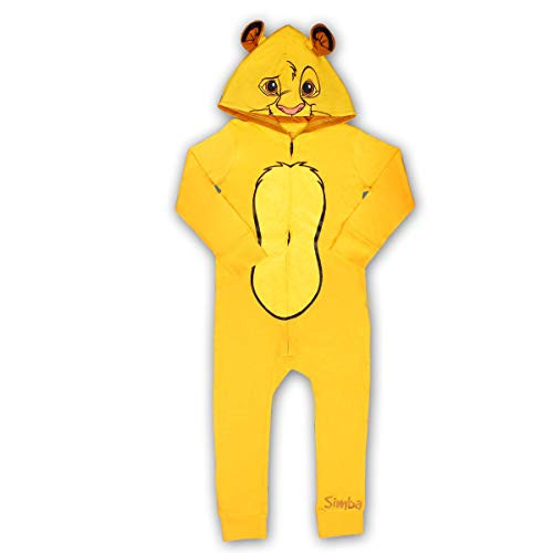 Disney Lion King Boys Zip Up Hooded Animal Coverall Onesie with Ears Yellow Size 4T Disney Lion King Boys Zip Up Hooded Animal Coverall Onesie with Ears Yellow Size 4T