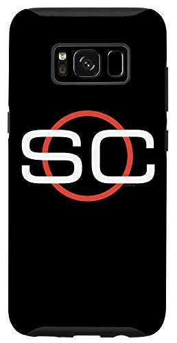 Galaxy S8 ESPN SportsCenter White  and  Red Circle Black Case