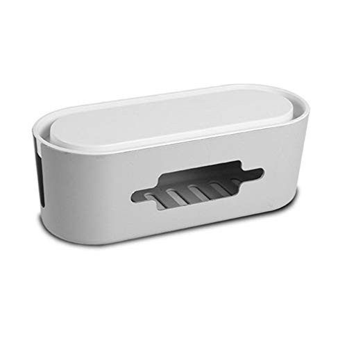 Cable Tidy Box Large 32x11.5x12.3cm Cable Management Box Wire Cable Anti Dust Management Socket Tidy Organizer for Desk TV Computer USB Hub System to Cover and Hide  and  Power Strips  and  Cords