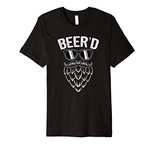 Beerd Hop Beard Funny Craft Beer Lover Drinking Party Premium T-Shirt