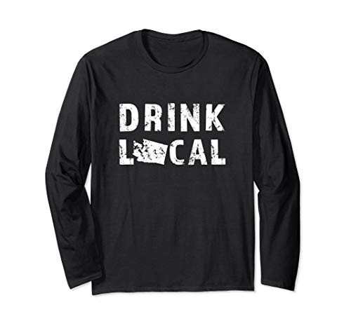 Drink Local Washington Craft Beer WA Brewers and Breweries Long Sleeve T-Shirt Drink Local Washington Craft Beer WA Brewers and Breweries Long Sleeve T-Shirt