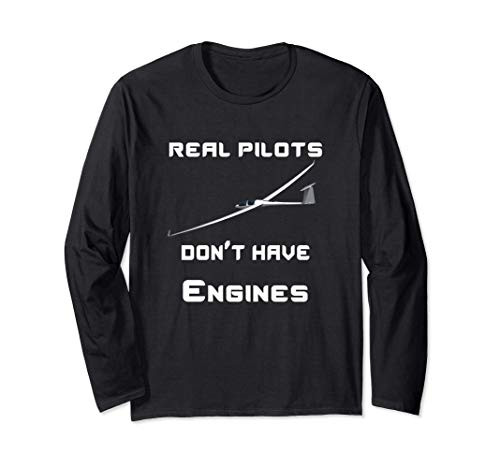 Glider Pilot Gliding Sailplane Flying Plane Aircraft Long Sleeve T-Shirt