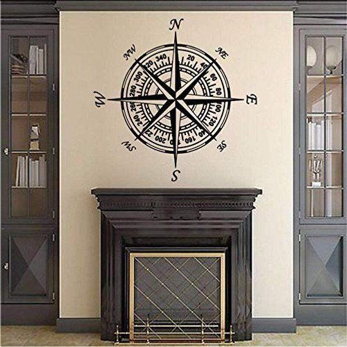 daasg Compass Map Circle Arrow Removable Wall Sticker for Living Room Art Poster Vinyl Decals Boys Room Stickers Murals 57X57Cm daasg Compass Map Circle Arrow Removable Wall Sticker for Living Room Art Poster Vinyl Decals Boys Room Stickers Murals 57X57Cm