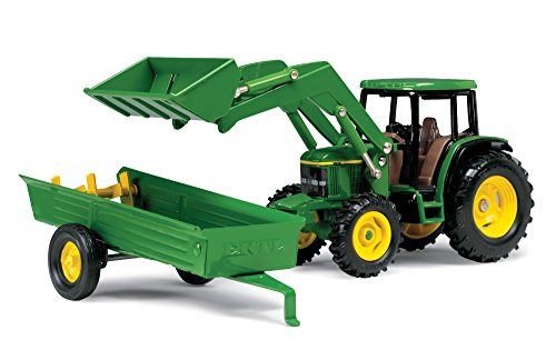 ERTL John Deere 6210 Tractor With Loader And Manure Spreader, 1:32 Scale