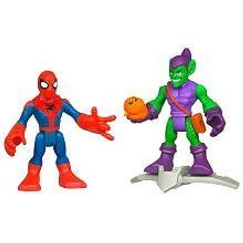 Marvel Super Hero Adventures Mini Figure 2Pack Spiderman Green Goblin