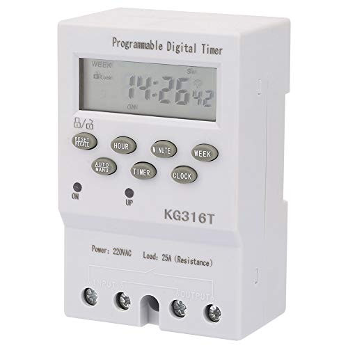 Manual/Auto Controller Digital Time Switches Time Switch Relay LCD Display DIY Household for Lights for Electrical Appliances