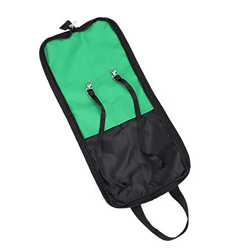 Drum Stick Bag Portable Drum Stick Storage Hanging Bag Drumstick Handbag Holder with Handle-Green-