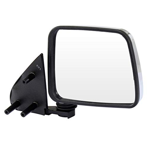 FreieFahrt Side View Mirror Passenger Side Metallic Finish Compatible with 1986-1997 Nissan Pickup 1986-1994 Nissan D21 1987-1995 Nissan Pathfinder Manual Adjustment Manual Folding