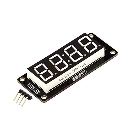 ZJYSM Module 0.56 inch 4-Digit LED Display Tube 7-Segments TM1637 50x19mm White Clock Colon Module