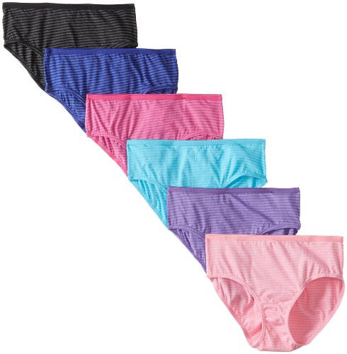 Hanes Womens Cotton Sporty Hipster Panties with Cool Comfort Multi-Packs Pink Assorted 5