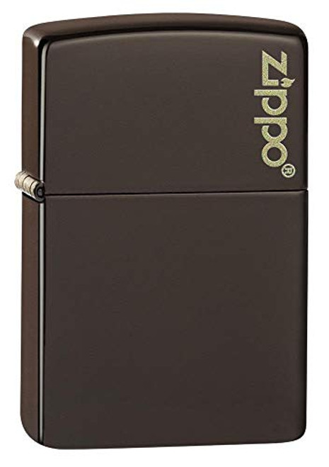 Zippo Brown Matte Zippo Logo Pocket Lighter One Size