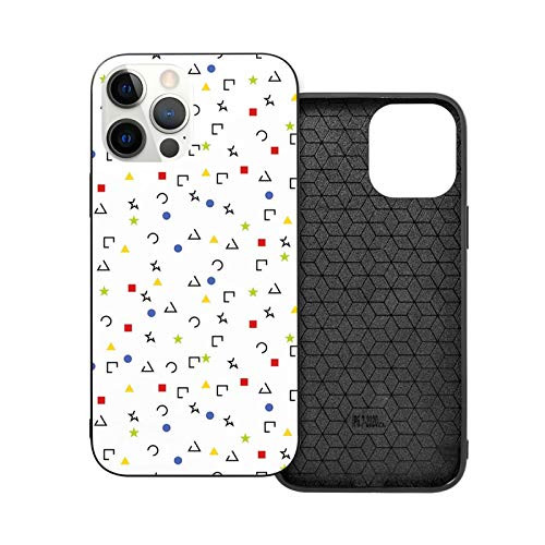 Compatible with 2020 iPhone 12 Series Case Abstract Triangle Square Star Circle Dot Figures Symbols Forms Artistic Design for iPhone 12 Mini 5.4inch