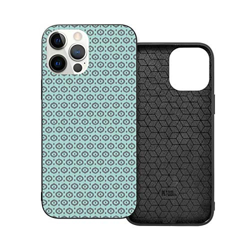 Compatible with 2020 iPhone 12 Series Case Asian Traditional Elements Abstract Circles and Dots Ethnic Inspirations Tribal for iPhone 12 6.1inch