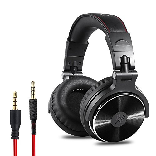 OneOdio Adapter-free Closed Back Over-Ear DJ Stereo Monitor Headphones, Professional Studio Monitor & Mixing, Telescopic Arms with Scale, Newest 50mm Neodymium Drivers- Glossy Finsh