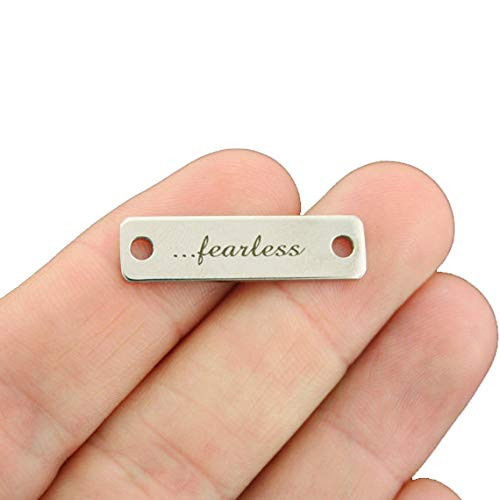 Fearless Connector Charm Stainless Steel Bar - Exclusive Line - Quantity Options - CON398