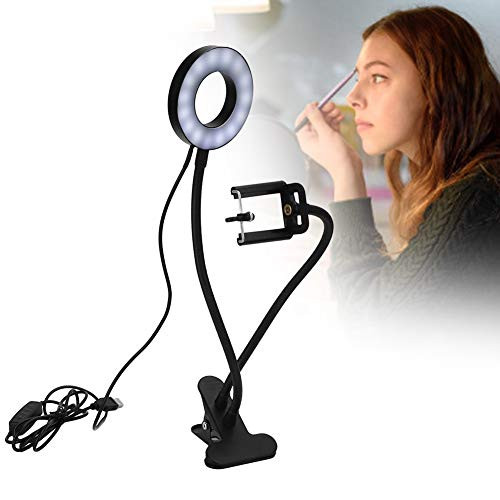 Rotatable Fill Light for Live Streaming/video/photography and Make Up Live Streaming Ring Light with Three Light Colors Are Optional Circle Light Brightness Adjustable