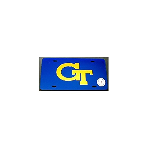 Georgia Tech Yellow Jackets Blue SD00915 Laser License Plate Tag University of