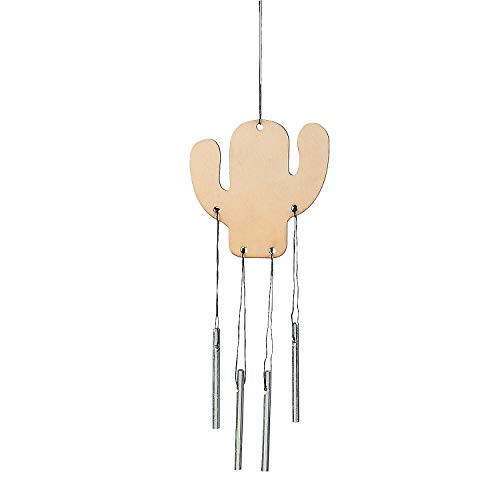 Do It Yourself Cactus Wood Wind Chimes - Crafts for Kids and Fun Home Activities