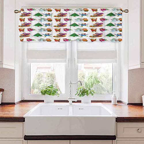carmaxs Winter Window Treatments Kids in Winter Clothes Building Snowman Sledding and Christmas Tree Happy Times 42 inch x 18 inch Multicolor carmaxs Winter Window Treatments Kids in Winter Clothes Building Snowman Sledding and Christmas Tree Happy Times 42 inch x 18 inch Multicolor