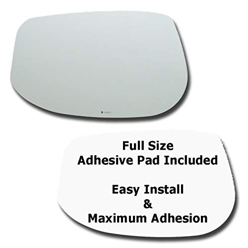 Mirror Glass  Plus Full Size Adhesive Pad for 2010-2014 Honda Insight Driver Side Replacement