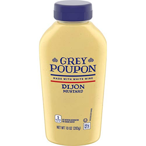 Grey Poupon Dijon Mustard -10 oz Squeeze Bottles Pack of 8-