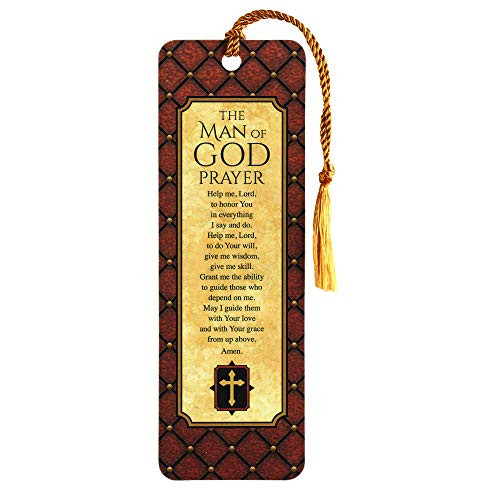 Man of God Prayer Natural Brown 6 x 2 Cardstock Tassel Bookmarks Pack of 12 Man of God Prayer Natural Brown 6 x 2 Cardstock Tassel Bookmarks Pack of 12