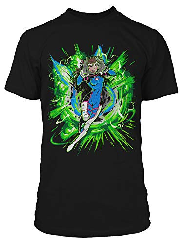 JINX Overwatch is This Easy Mode? -D.Va- Mens Gamer Graphic T-Shirt Black XX-Large