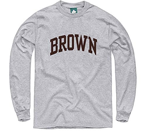 Ivysport Brown University Bears Long Sleeve T-Shirt Classic Grey Small