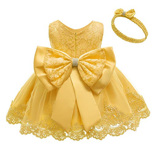 Toddler Baby Girls Formal Dresses Infant Bowknot Embroidery Tutu Lace Gown Dress Kids Pageant Party Wedding Birthday Flower Dresses Size 4T 5T -Yellow 110- Toddler Baby Girls Formal Dresses Infant Bowknot Embroidery Tutu Lace Gown Dress Kids Pageant Party Wedding Birthday Flower Dresses Size 4T 5T -Yellow 110-